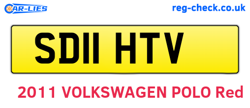 SD11HTV are the vehicle registration plates.