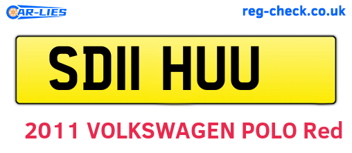 SD11HUU are the vehicle registration plates.