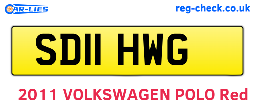 SD11HWG are the vehicle registration plates.