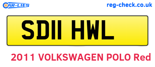 SD11HWL are the vehicle registration plates.