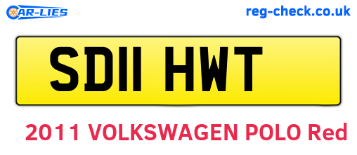 SD11HWT are the vehicle registration plates.