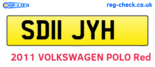 SD11JYH are the vehicle registration plates.
