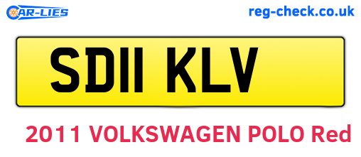 SD11KLV are the vehicle registration plates.