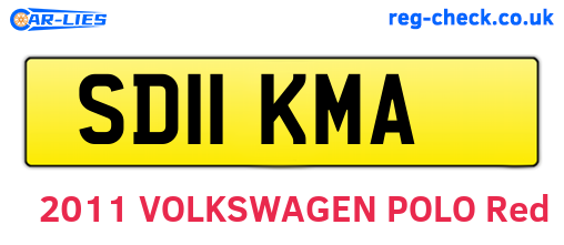 SD11KMA are the vehicle registration plates.