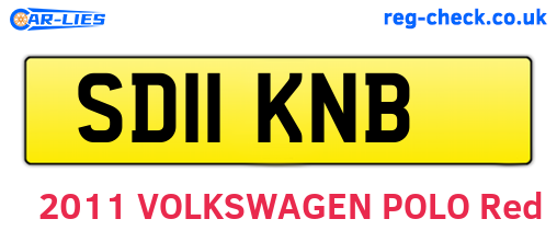 SD11KNB are the vehicle registration plates.