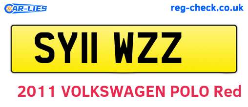 SY11WZZ are the vehicle registration plates.