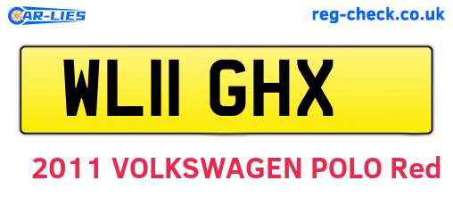 WL11GHX are the vehicle registration plates.