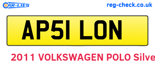 AP51LON are the vehicle registration plates.
