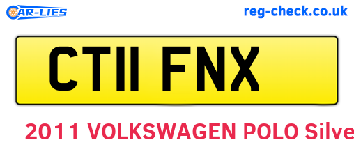 CT11FNX are the vehicle registration plates.