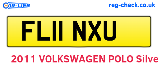 FL11NXU are the vehicle registration plates.