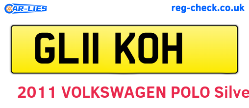 GL11KOH are the vehicle registration plates.