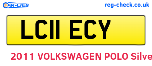LC11ECY are the vehicle registration plates.