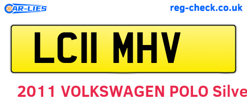 LC11MHV are the vehicle registration plates.