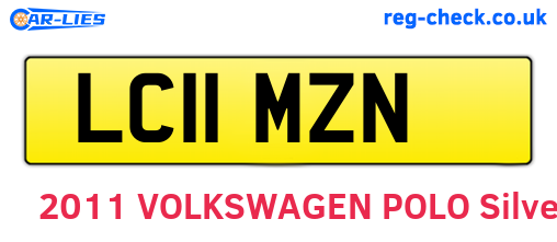 LC11MZN are the vehicle registration plates.