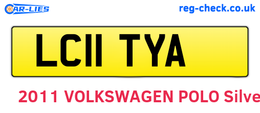 LC11TYA are the vehicle registration plates.