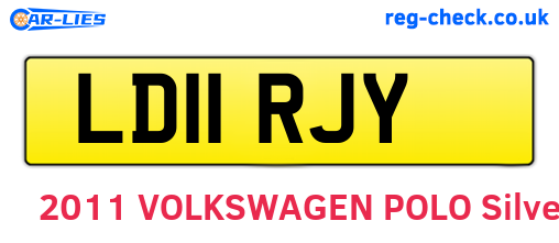 LD11RJY are the vehicle registration plates.
