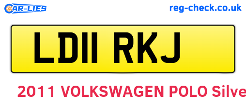 LD11RKJ are the vehicle registration plates.