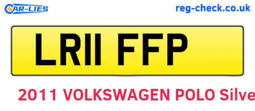 LR11FFP are the vehicle registration plates.