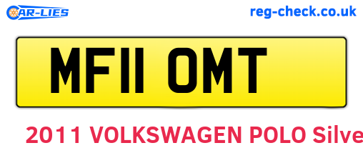 MF11OMT are the vehicle registration plates.