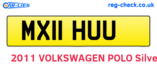 MX11HUU are the vehicle registration plates.