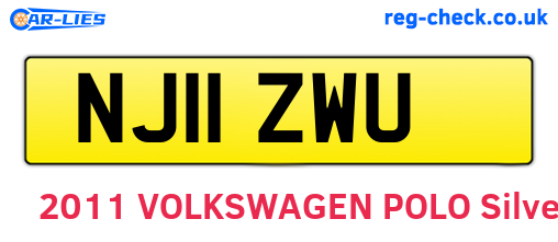 NJ11ZWU are the vehicle registration plates.