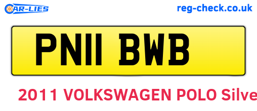 PN11BWB are the vehicle registration plates.