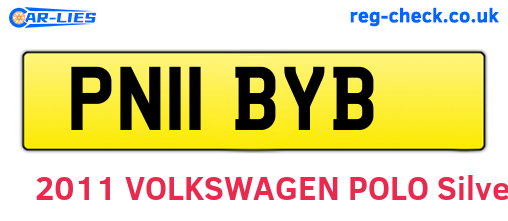 PN11BYB are the vehicle registration plates.