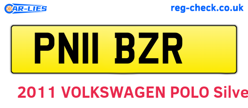 PN11BZR are the vehicle registration plates.