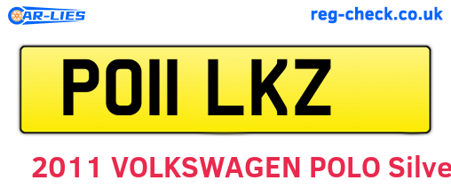 PO11LKZ are the vehicle registration plates.