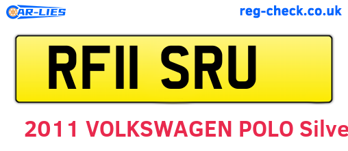 RF11SRU are the vehicle registration plates.