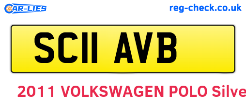 SC11AVB are the vehicle registration plates.