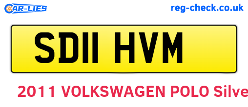 SD11HVM are the vehicle registration plates.