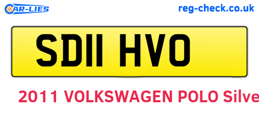 SD11HVO are the vehicle registration plates.