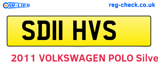 SD11HVS are the vehicle registration plates.