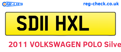 SD11HXL are the vehicle registration plates.
