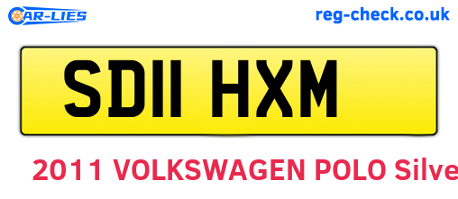 SD11HXM are the vehicle registration plates.