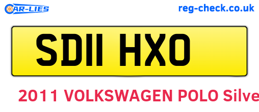 SD11HXO are the vehicle registration plates.