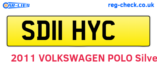 SD11HYC are the vehicle registration plates.