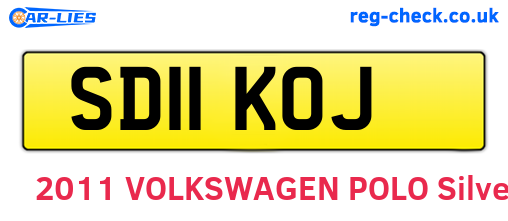 SD11KOJ are the vehicle registration plates.