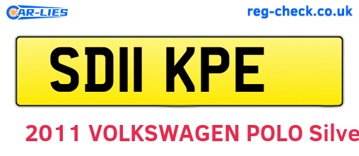 SD11KPE are the vehicle registration plates.