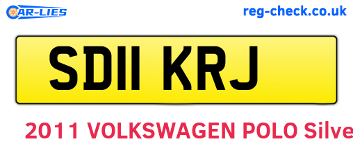 SD11KRJ are the vehicle registration plates.