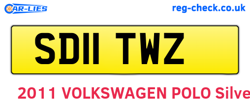 SD11TWZ are the vehicle registration plates.