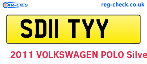 SD11TYY are the vehicle registration plates.