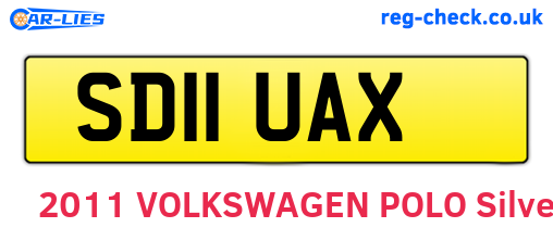 SD11UAX are the vehicle registration plates.