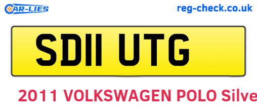 SD11UTG are the vehicle registration plates.