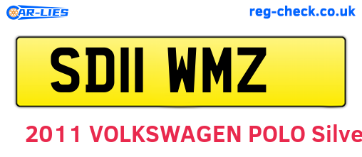 SD11WMZ are the vehicle registration plates.