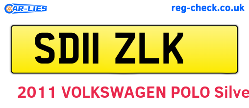SD11ZLK are the vehicle registration plates.