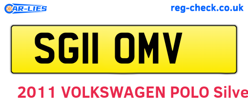 SG11OMV are the vehicle registration plates.