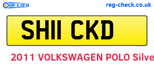 SH11CKD are the vehicle registration plates.