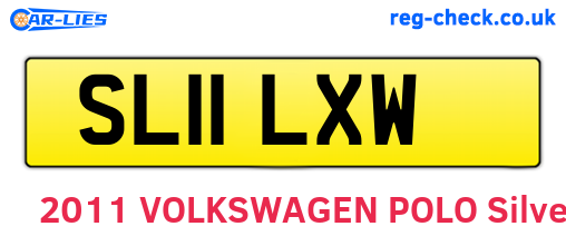 SL11LXW are the vehicle registration plates.